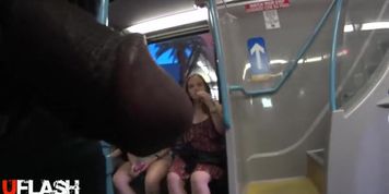 Dickflash for girl on Train