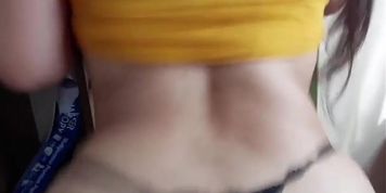 My stepsister loves to jump on top of my dick while no one sees us