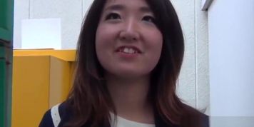 Asian teen shows panties