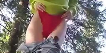 JollyFirefly - Cum show in the mountains