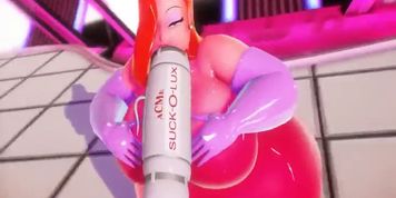 Jessica Rabbit body inflation with Suck-O-Lux (Who Framed Roger Rabbit) + Voice acting (Jessica Rabbitt)