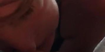 My bitch sucking my dick!