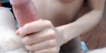 Hot amateur girl sucks and rides dick POV