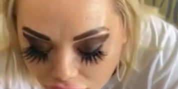 Chubby Blonde With Big Boobs Takes Massive Bbc