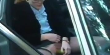 Wife carsex with voyeur