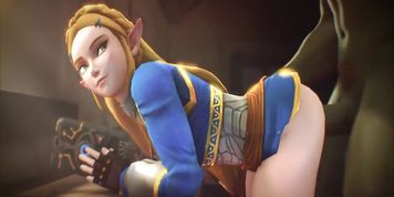 The Legend of Zelda Breath of Wild ganondorf giving princess zelda a good screw (Botw) SFM part 1