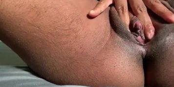 Horny Ebony Girl Wet  Masturbates Her Beautiful Wet Pussy (This Will Make You Cum!) 