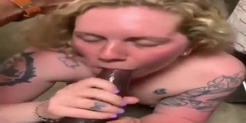 hot blonde deepthroat bbc balls deep throatfuck