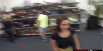 Schoolgirl pussy gets pawned by owner