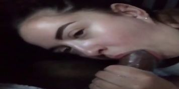Sucking The Black Off His Cock