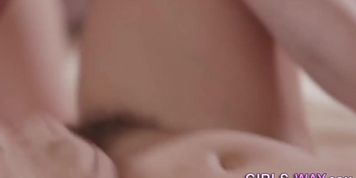 Lesbian girl anally toyed