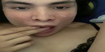 Trailer Shemale Cumshot, self facial and swallow cum in Quarantine 