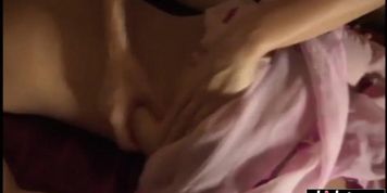 Lesbian girl enjoying a sensual massage
