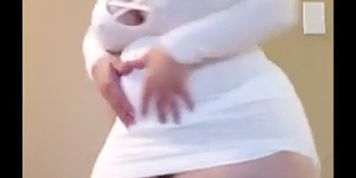 White Dress Enormous Ass (Mal Malloy)