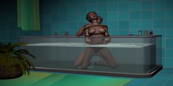tied in the tub