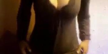 Cute Amateur Girlfriend In Stockings Masturbates In Storeroom