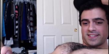 Handsome guy cum rough