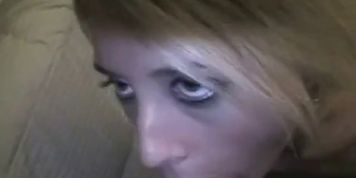 Hot Blonde love BIG WHITE COCK