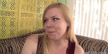 JEFFS MODELS - Blonde plumper Ilena Kuryakin rides on a fat cock