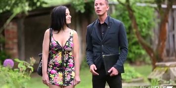 Real Estate Agent fucks a truly beautiful girl (Alex Black)