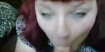 chubby goth redhead blowjob