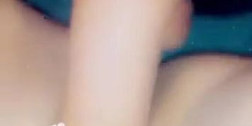 Fucking my dildo while the man away 