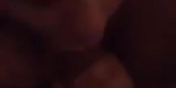 Sucking daddy's big cock