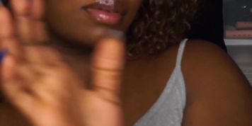 Ebony chick asmr up close