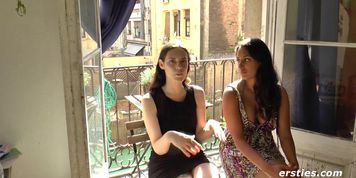 Beautiful Brunette Lesbians In Erotic Lovemaking Session
