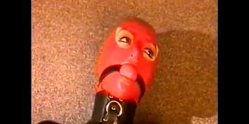 bound and gagged in latex (Summer Cummings)