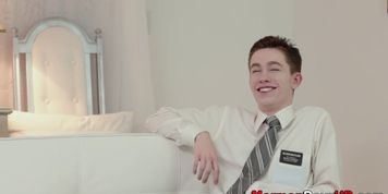 Suited missionary banged
