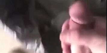 horny soldier busting a nut at work