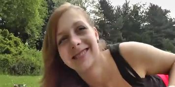 Girl Creampied On Bench In Park