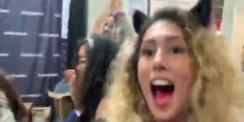 Banksie x EXXXotica - 1st Appearance! Dancing & RollerBlading! This Time Last Year... Throwback 2019 (Alexis Texas, Naomi Swann, Veronica Rodriguez)