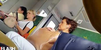 Bulge Flash Mature on Bus