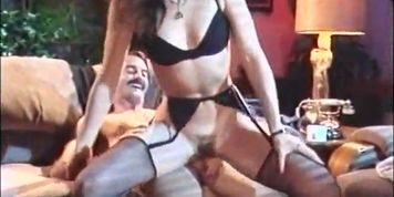 THE CLASSIC PORN - Fem in nylons high energy fuck (Isis Taylor)