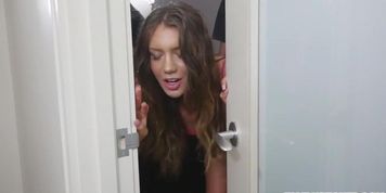 Elena Koshka dipping her pussy on top of step bro