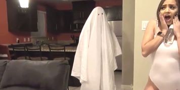 Halloween Month - A Ghost With Huge Cock Creampied My Tight Pussy- Lexi Aaane