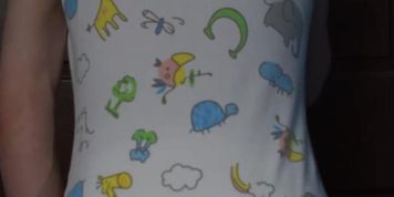 Messing My Diaper with a Onesie on