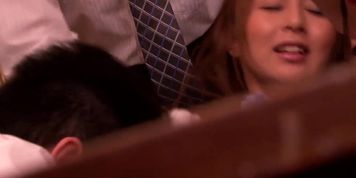 The young mistress is sucking cock!