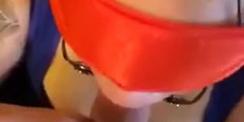 Slut Blindfolded And Gagged Rough Sloppy Messy Mouth Screw