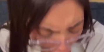 Onlyfans Brunette Pov Blowjob Doggystyle Cum On Boobs