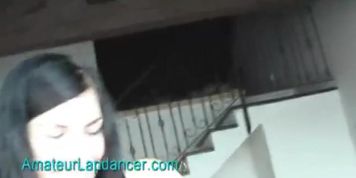 Gothic teens lapdance and play with dick