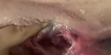 Creampie play, squirting , and 3 fingers- bfs cum dripping out of my pussy