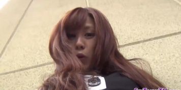 Asian ho masturbating