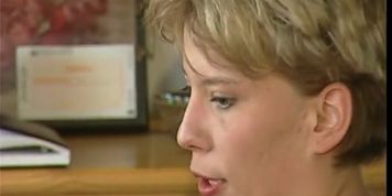 Skinny German mom gives awesome blowjob
