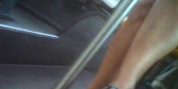 very nice legs ,and she know it