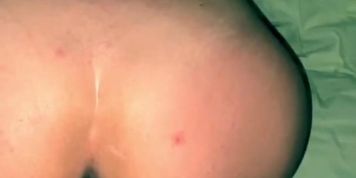 Serbian hot wife takes only finger in her asshole