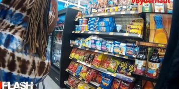 Cum on Huge Ass at Walmart