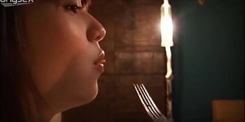 Mesmerizing Japanese fairy Rinas Wonderland eats spaghetti in sultry way